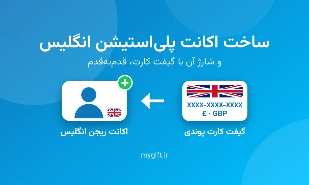 ساخت اکانت پلی‌استیشن ریجن انگلیس (UK) و شارژ آن، قدم‌به‌قدم
