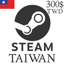 Steam Wallet Card 300TWD (تقریبا 10.41 دلار)