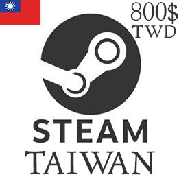 Steam Wallet Card 800TWD (تقریبا26.93 دلار)