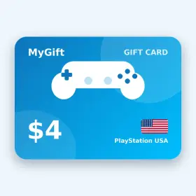 گیفت کارت ۴ دلاری PSN آمریکا